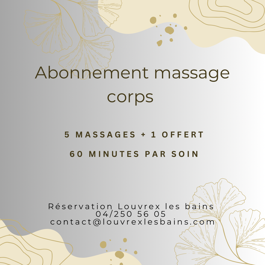 Abonnement massage corps 